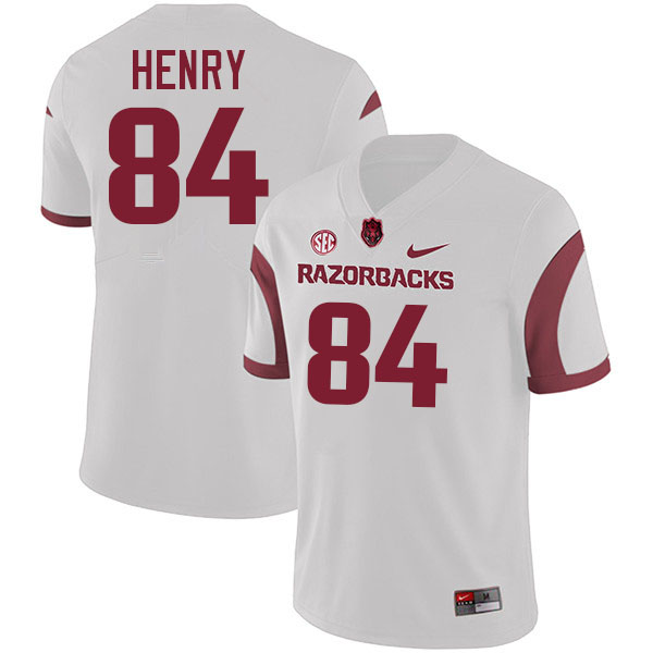 Hunter Henry Arkansas Jersey,Arkansas Razorbacks #84 Hunter Henry Jersey Youth College-Retro White